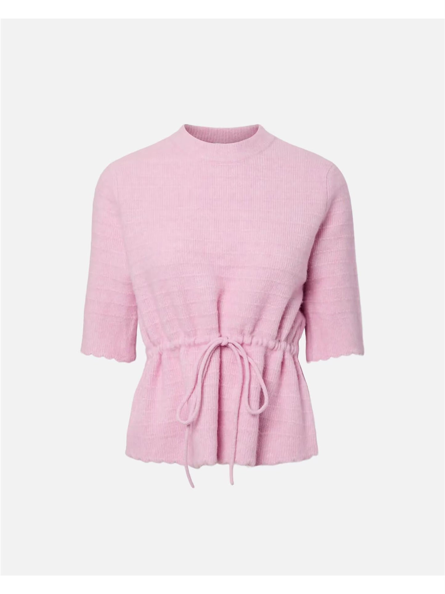 YasThellis Ss Knit Pullover - Pink Lady