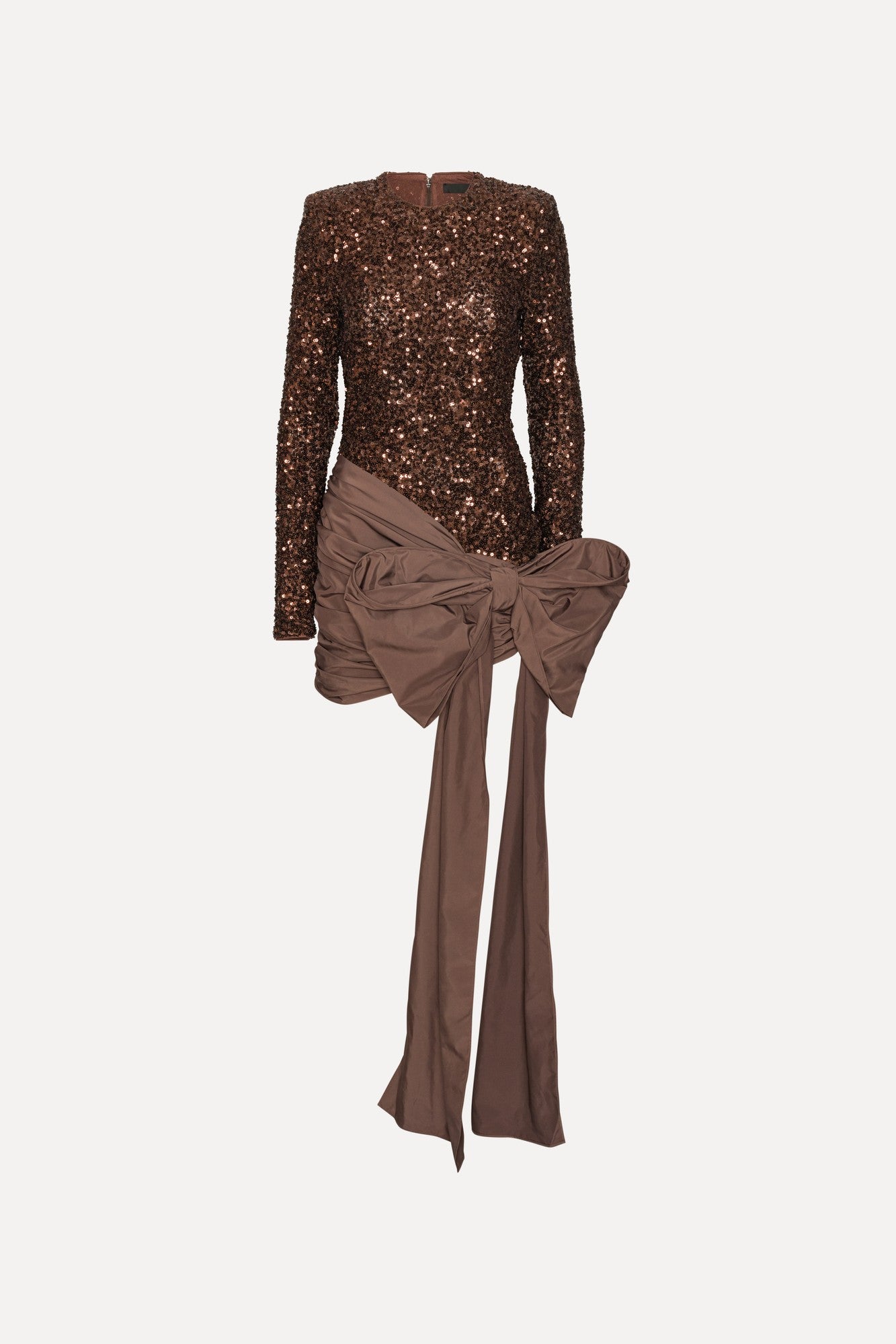 Sequins Bow Mini Dress