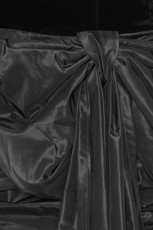 Velvet Bow Mini Dress