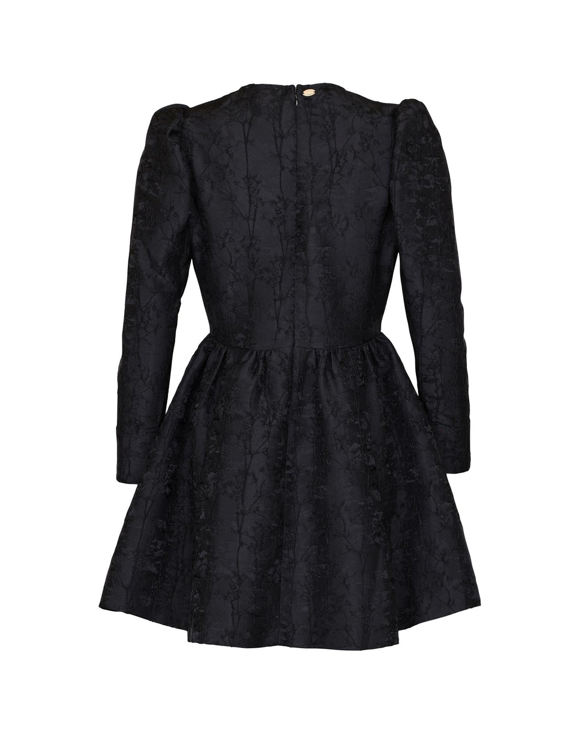 Brocade Mini Dress - Black