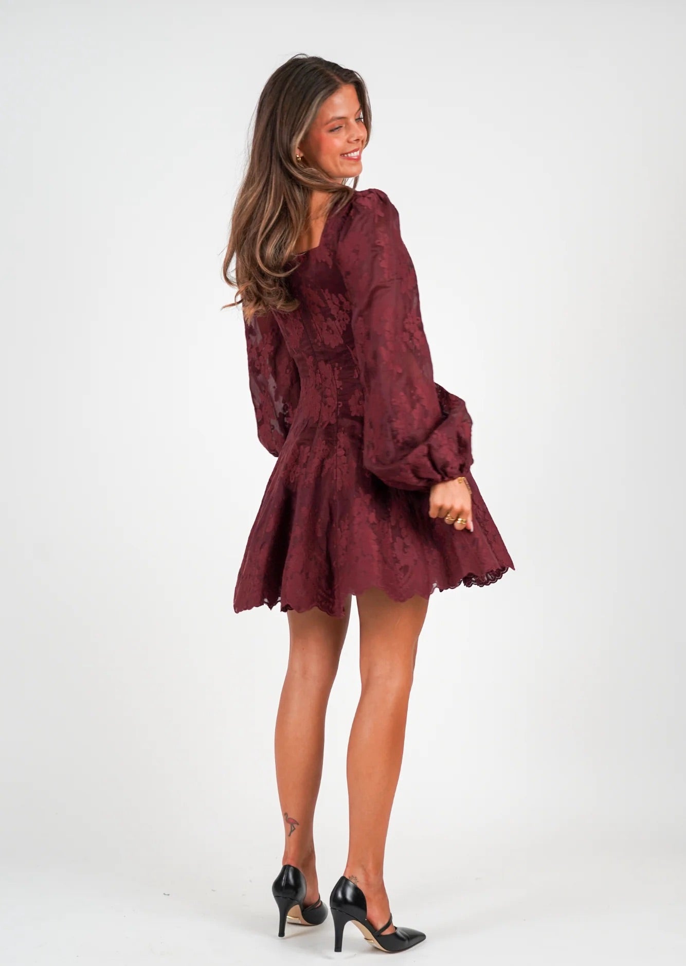 sophie-dress-lun-bergen-burgunder-kjole