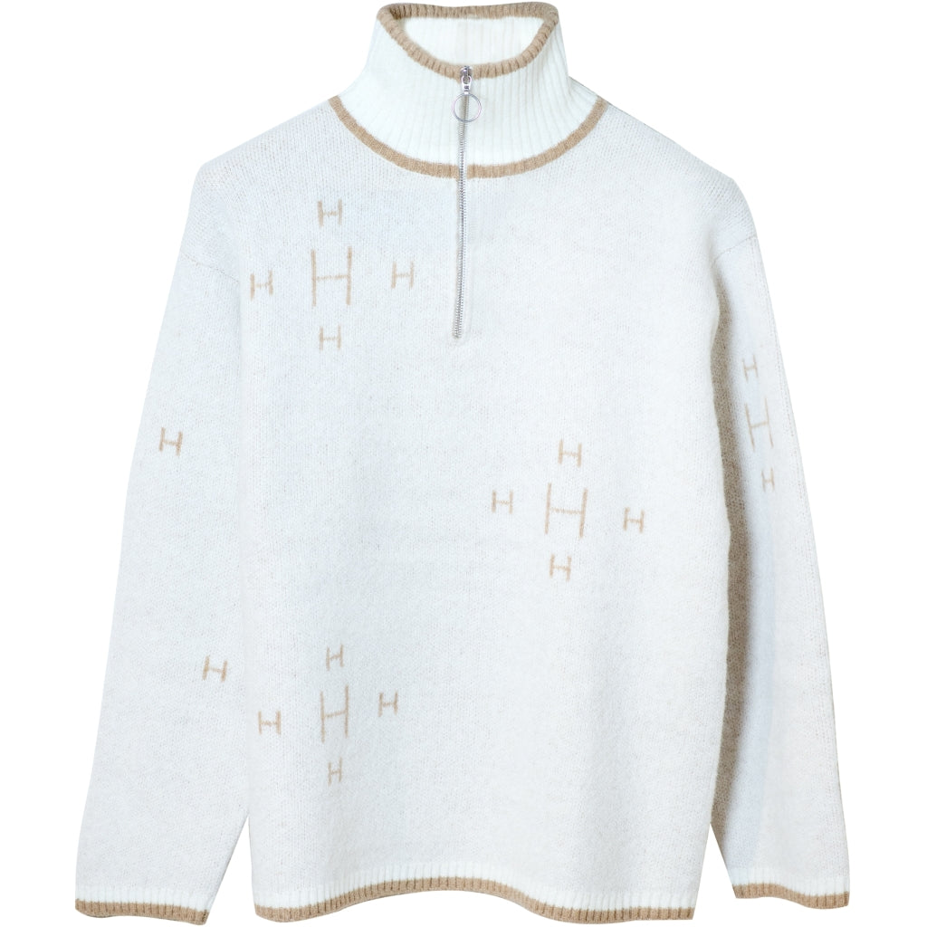 Hést Zip Sweater White