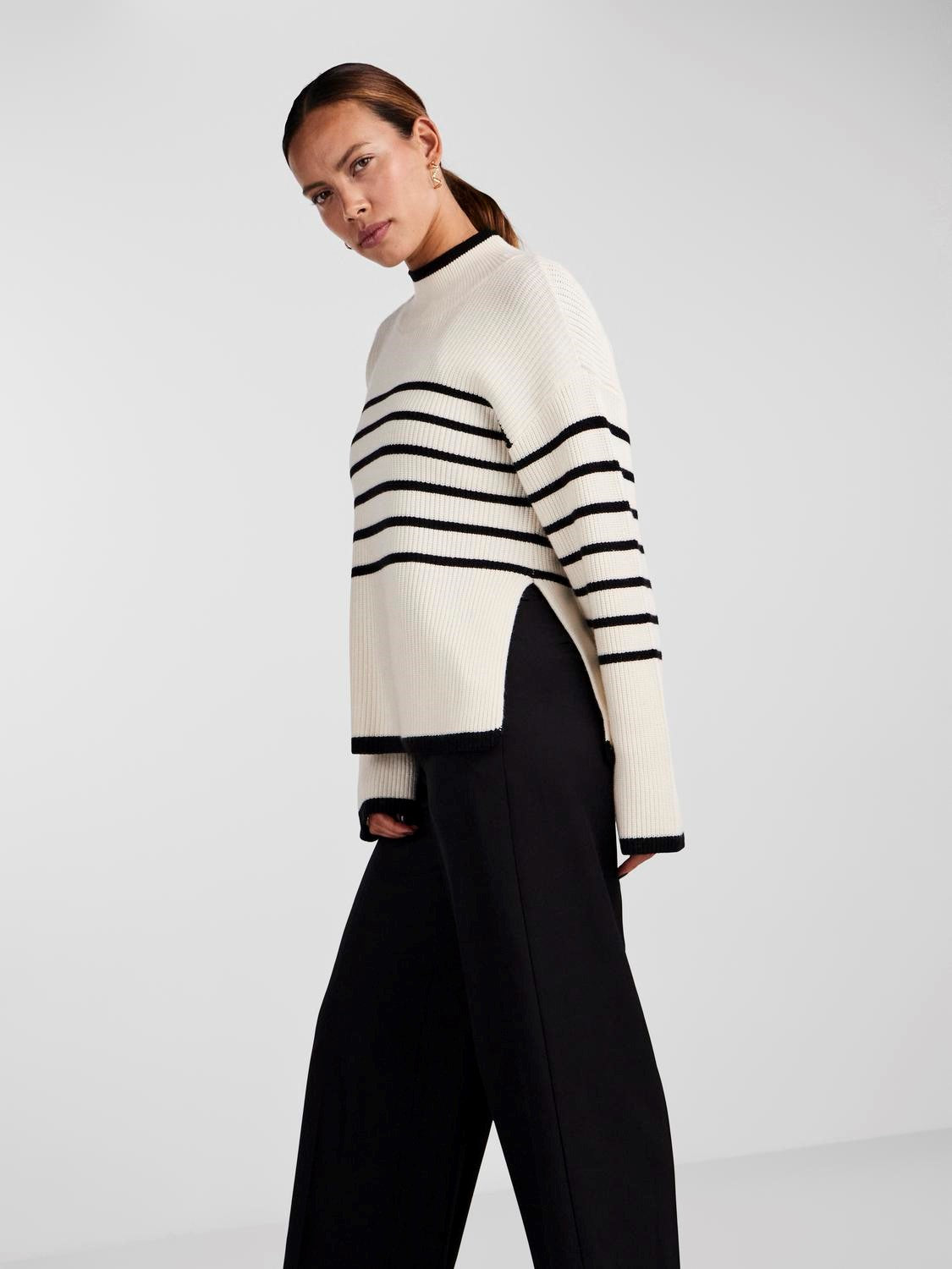 YASALMA LS KNIT PULLOVER Birch
