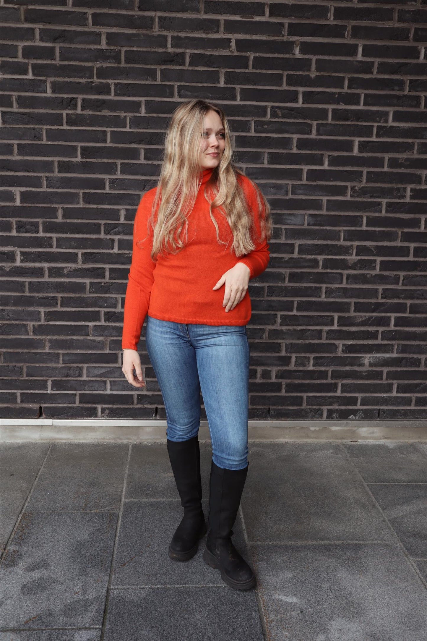 Martine kashmirgenser oransje