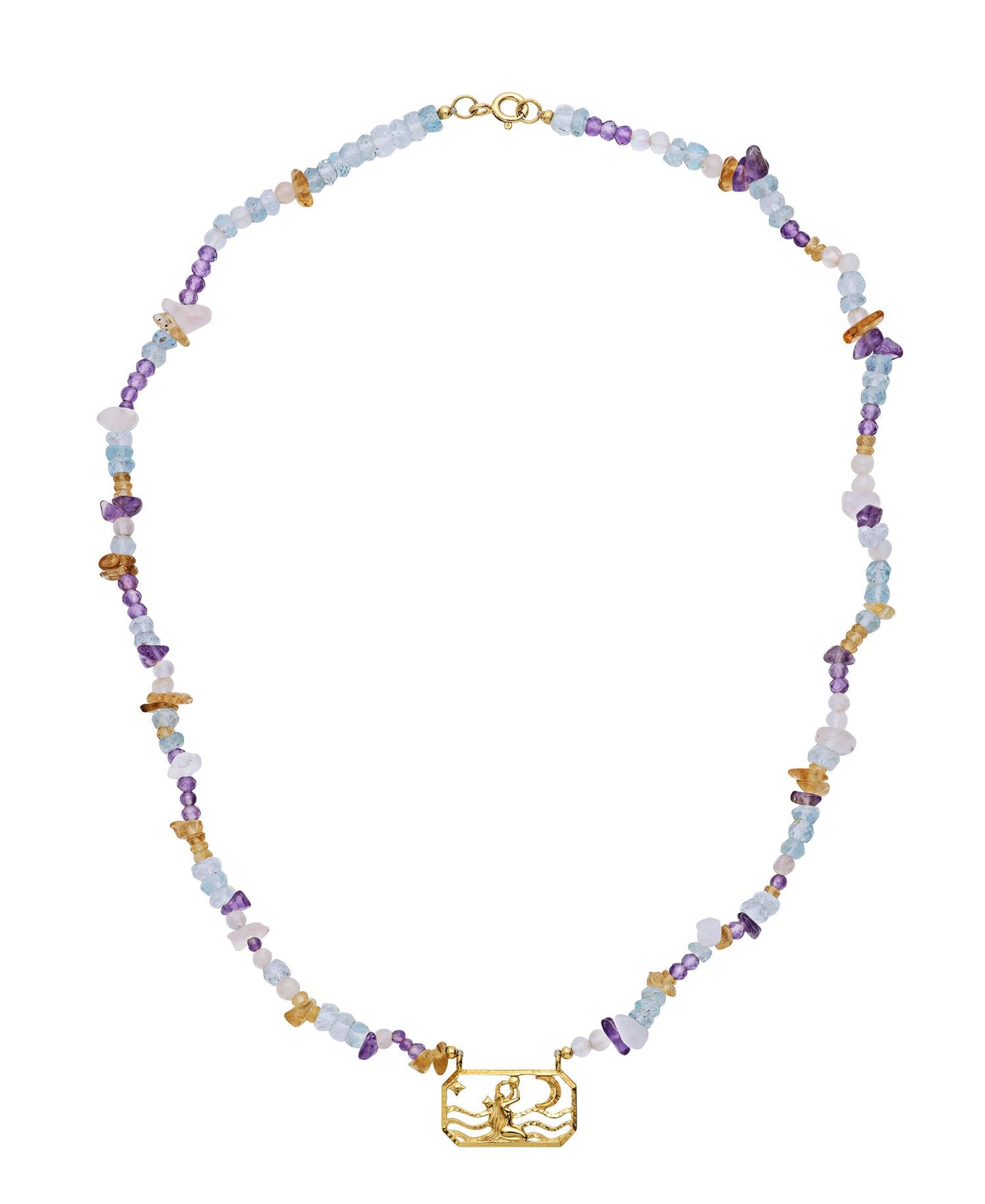 Zodiac Air Aquarius Necklace