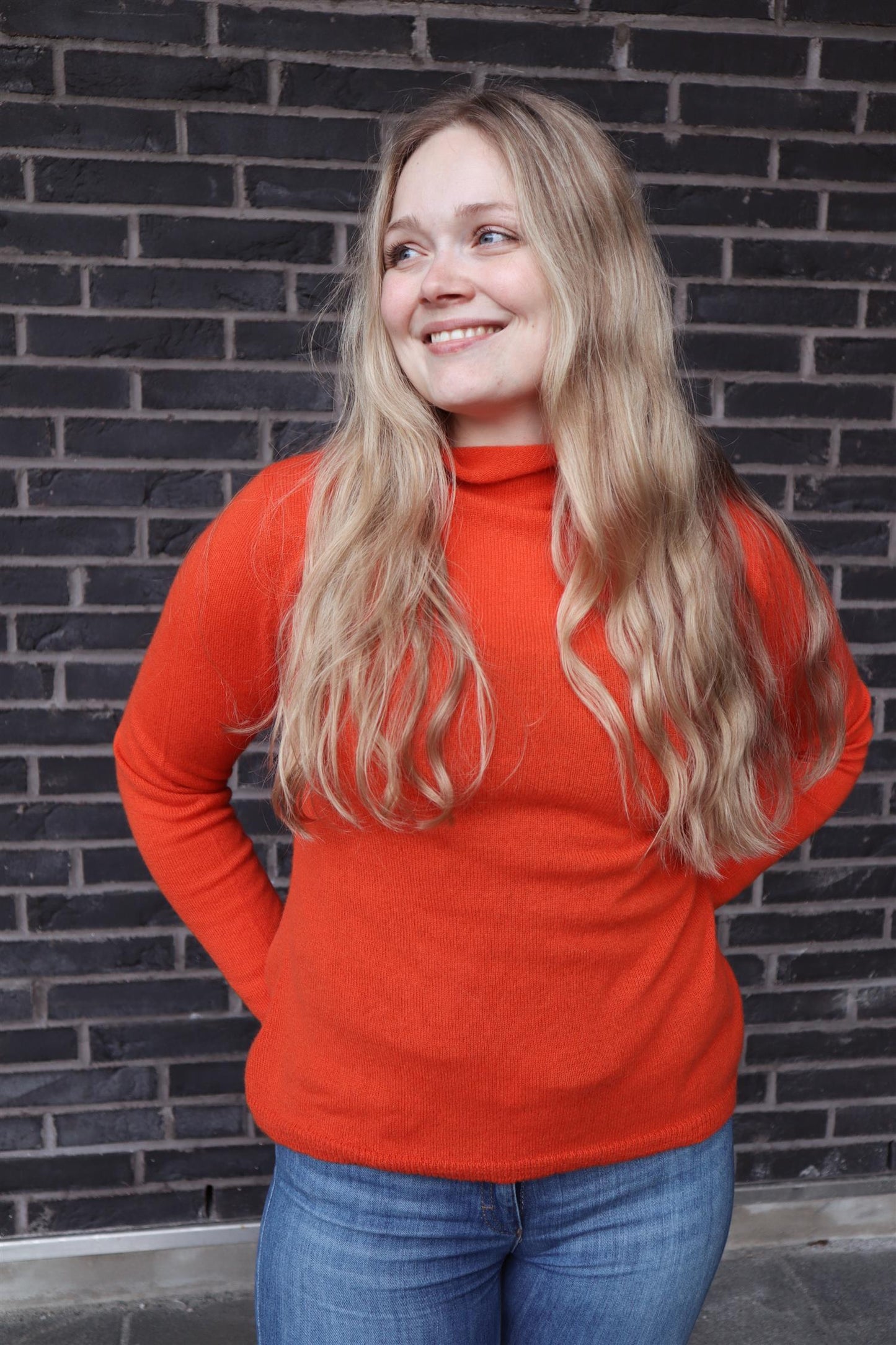 Martine kashmirgenser oransje