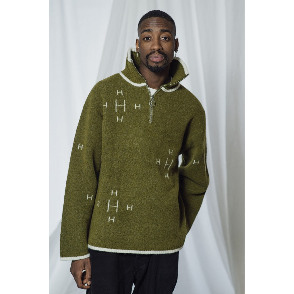 Hést Zip Sweater Green