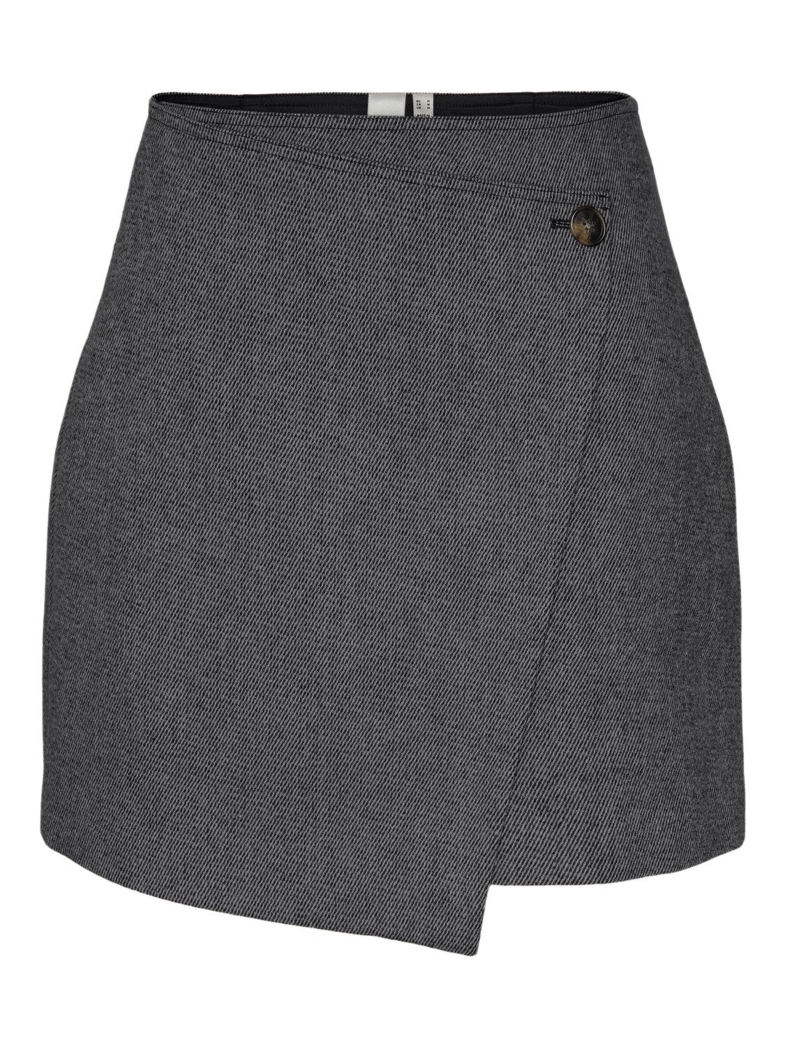 YASSUMMER HW SHORT WOOL MIX SKIRT Grey melange