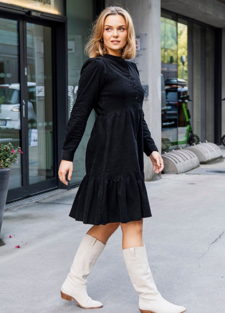 ELIZABETH DRESS OIL BLACK