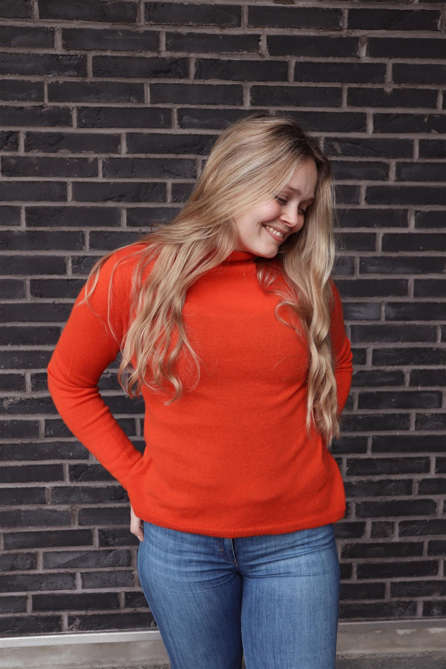 Martine kashmirgenser oransje