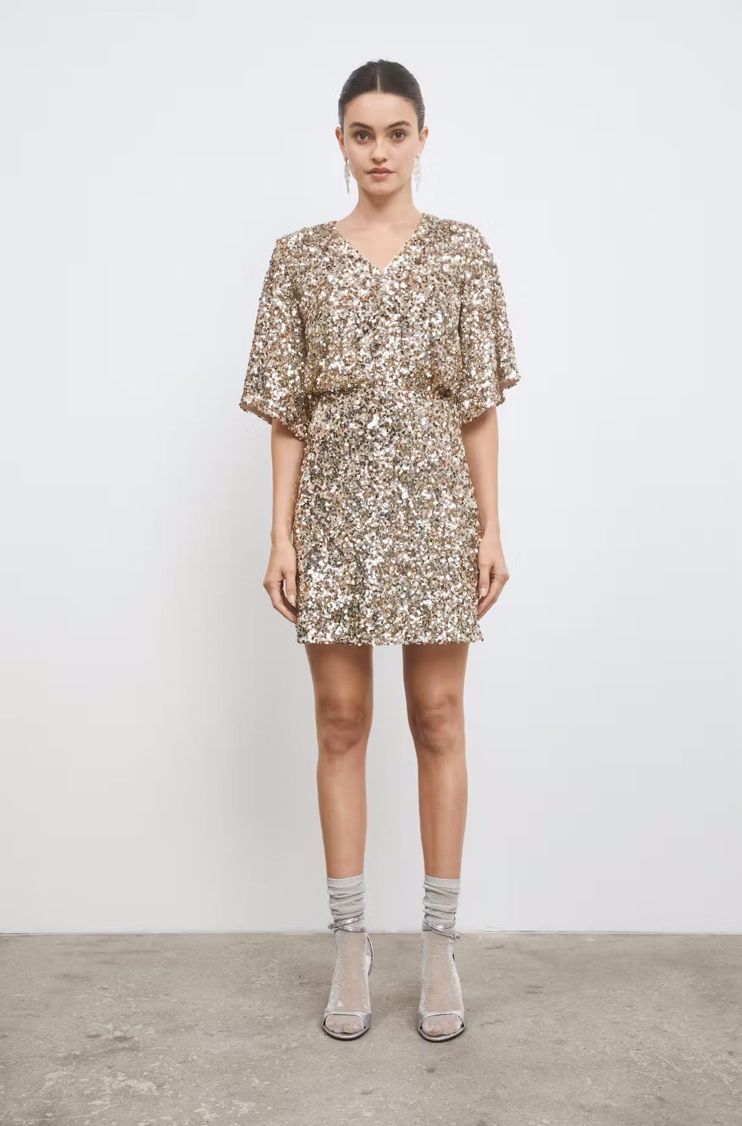 Jackson Sequin Skirt Champagne