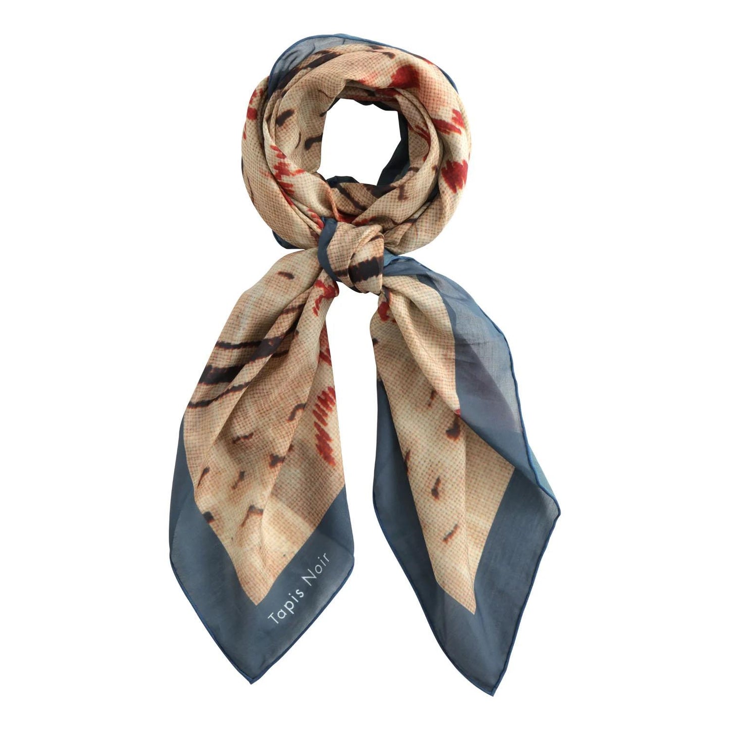 Large light checkered scarf Graphical