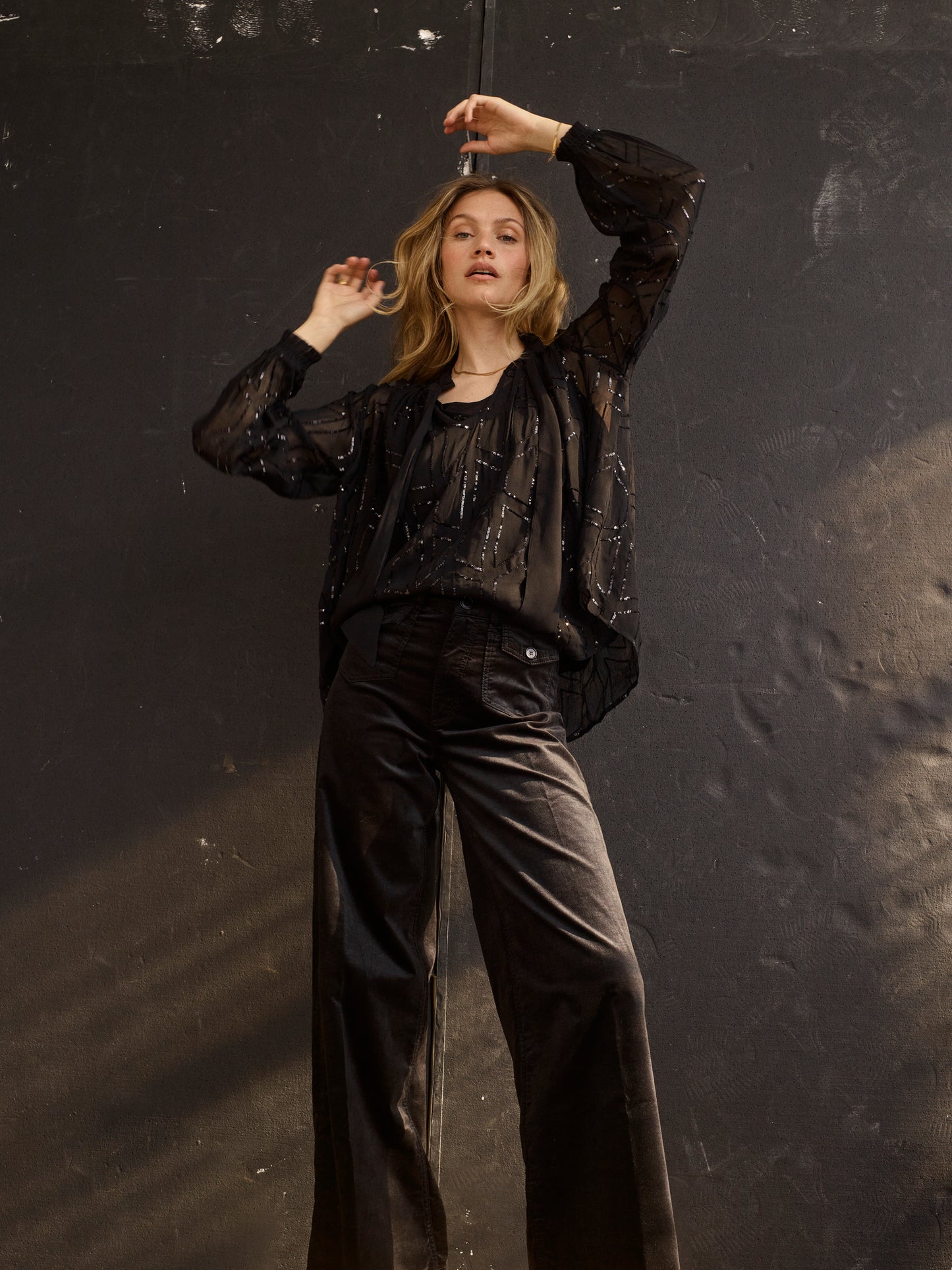 Jemana Sequin Blouse