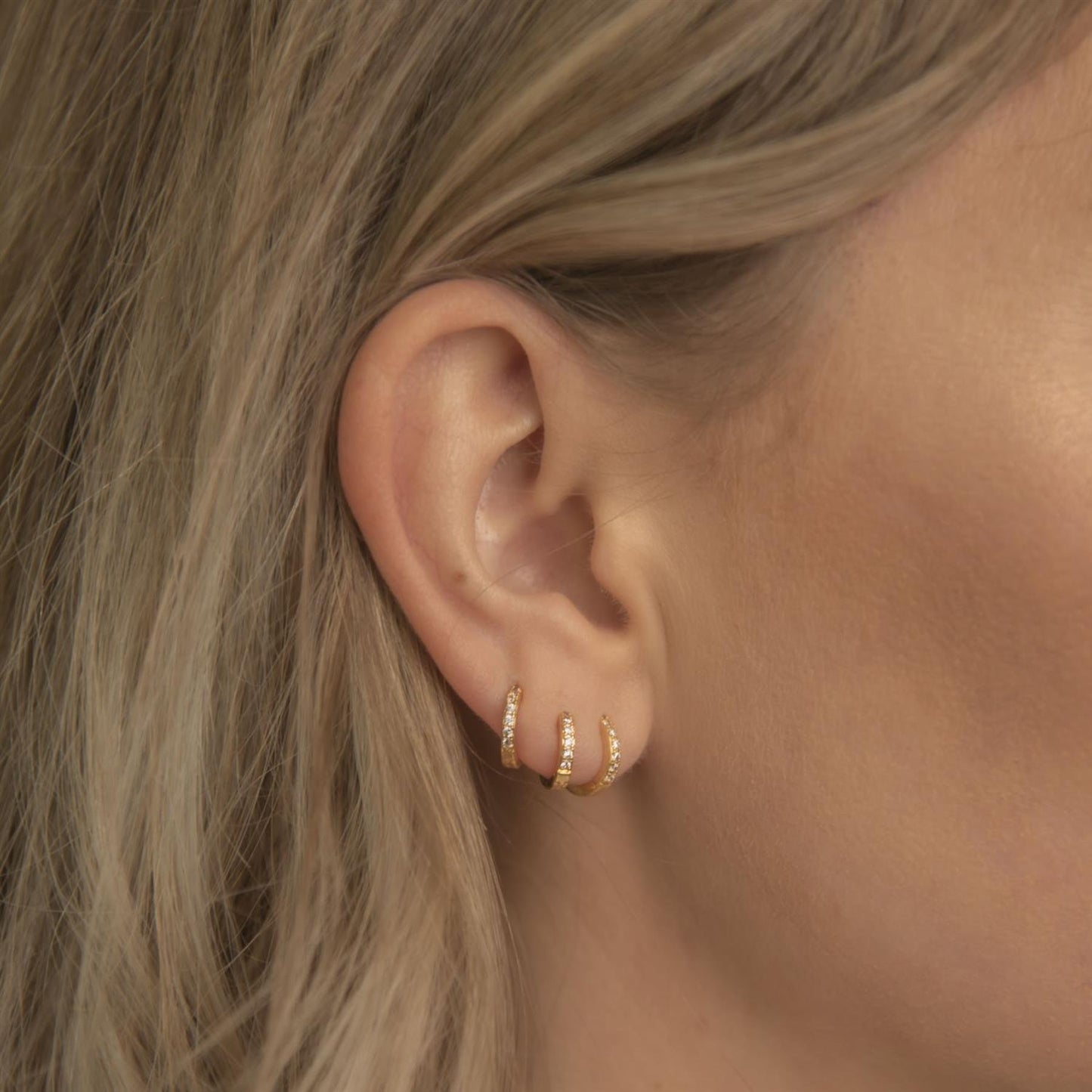 X-small hoops White