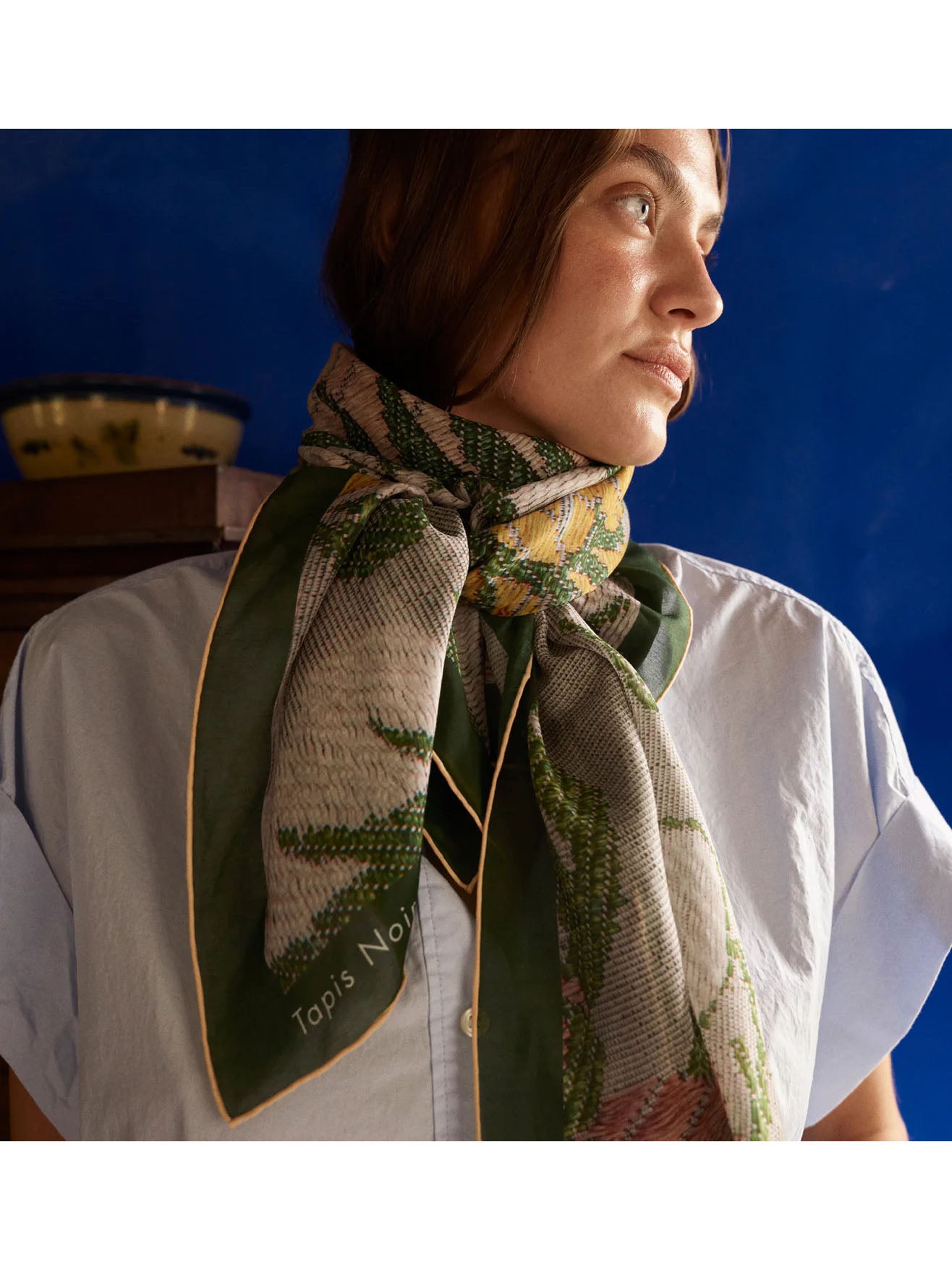 Large Light Flower Scarf