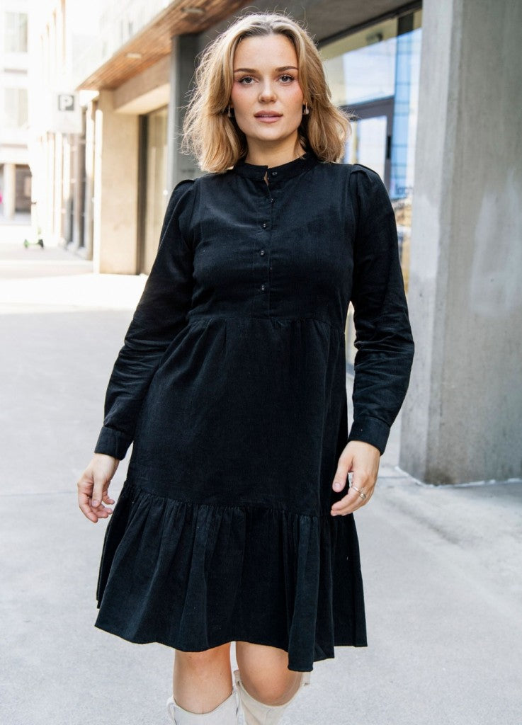 ELIZABETH DRESS OIL BLACK