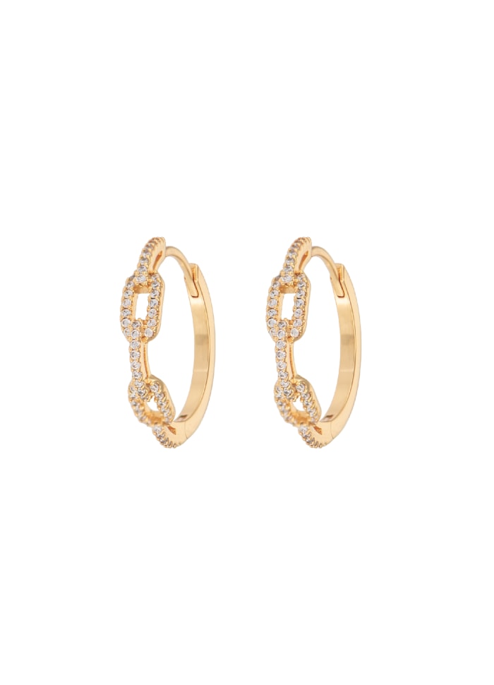LARGE CHAIN HOOPS