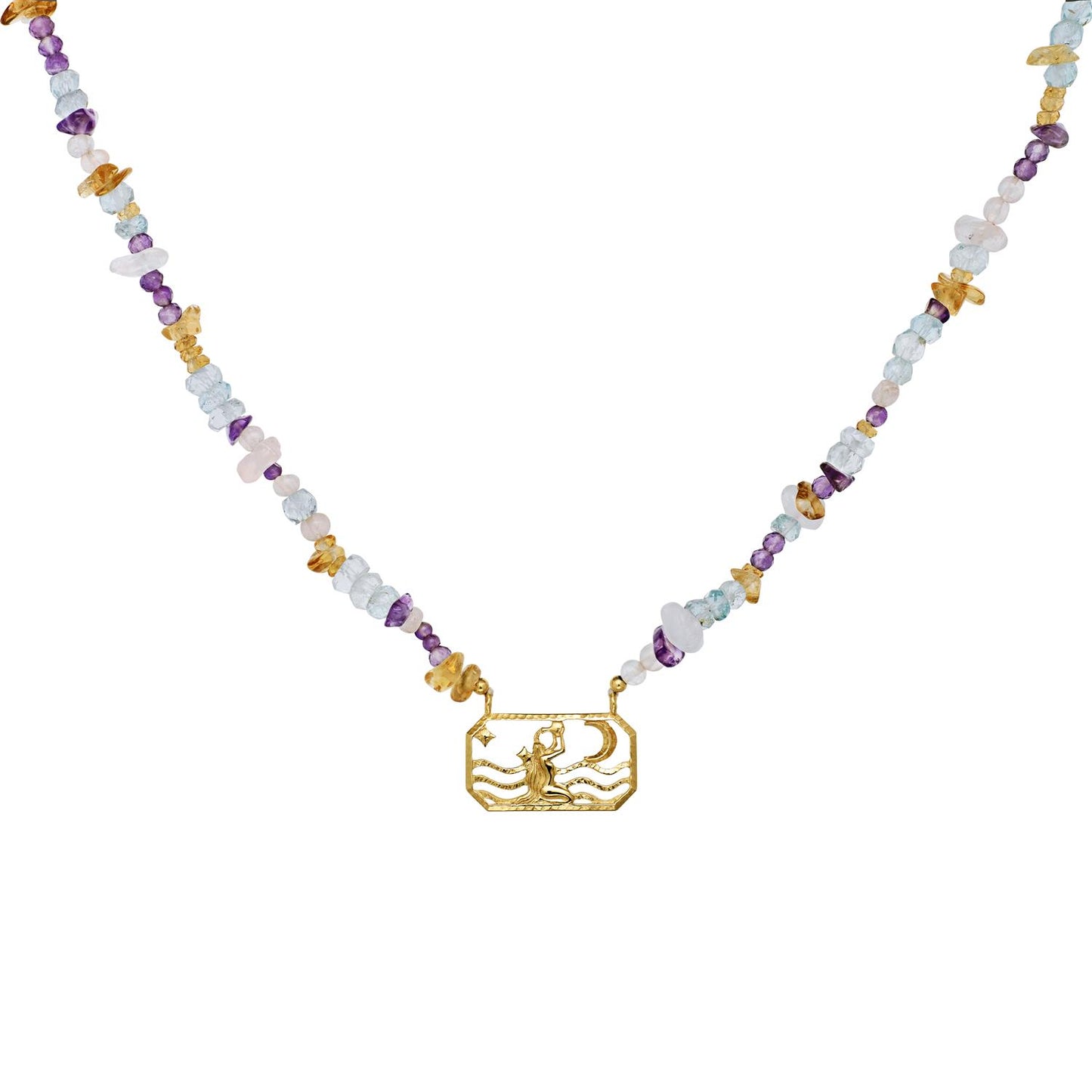 Zodiac Air Aquarius Necklace