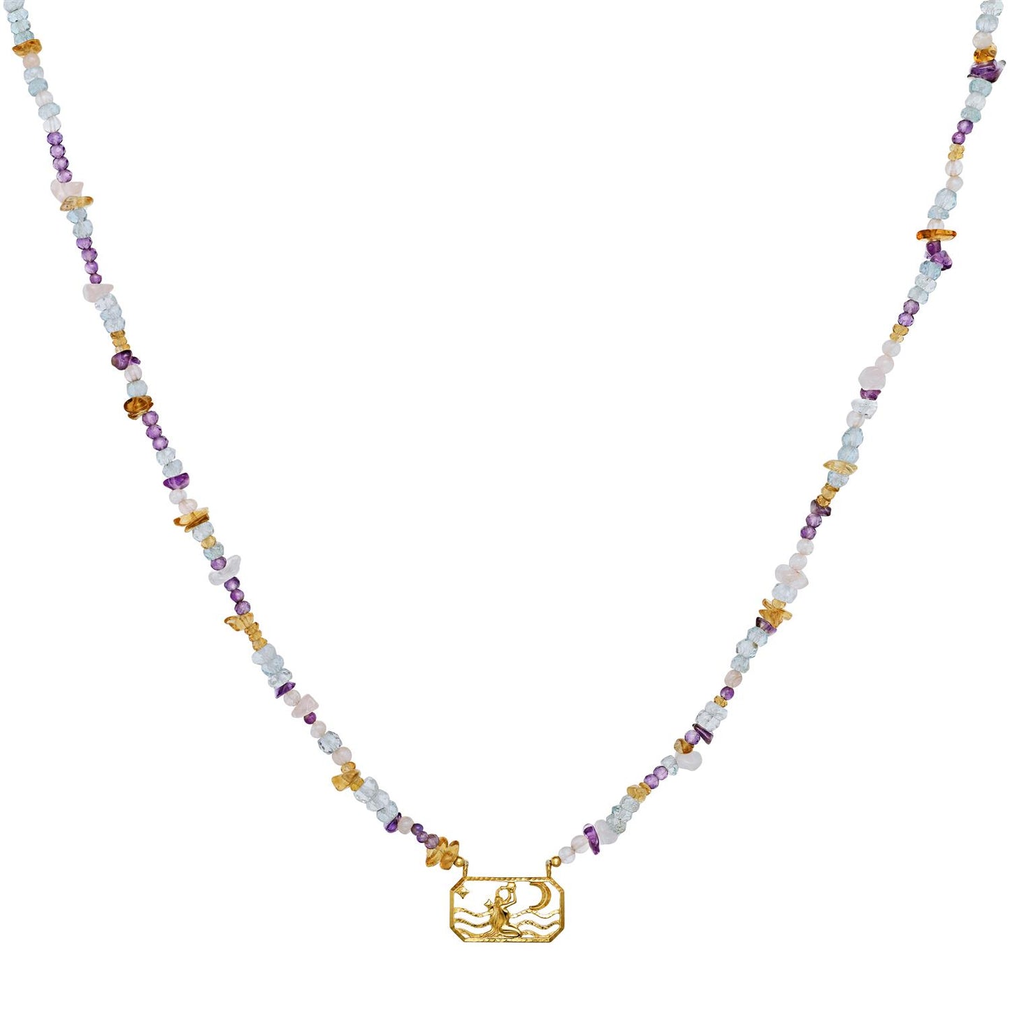 Zodiac Air Aquarius Necklace
