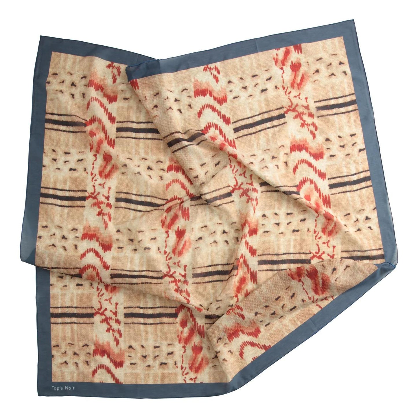 Large light checkered scarf Graphical