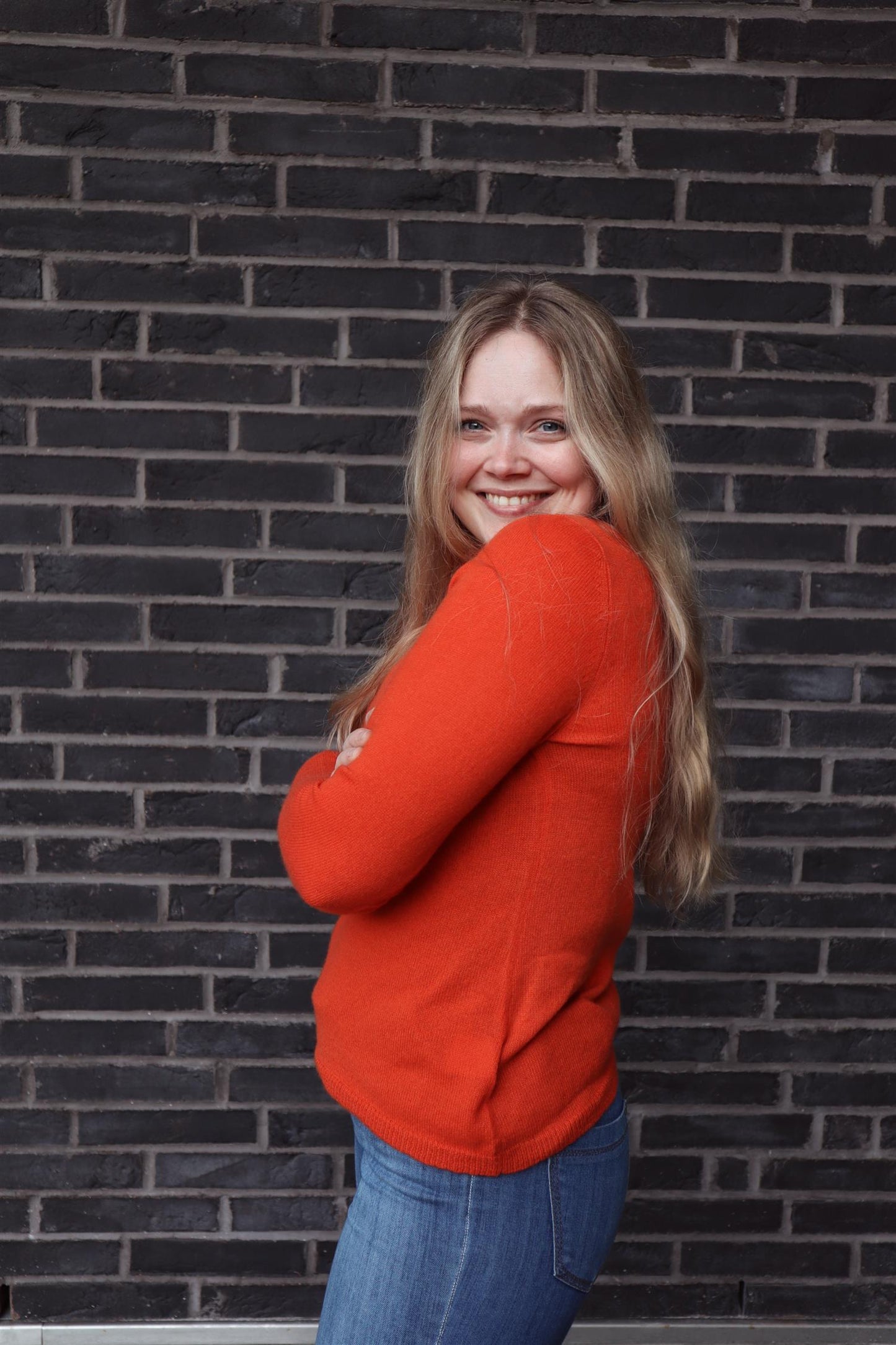 Martine kashmirgenser oransje