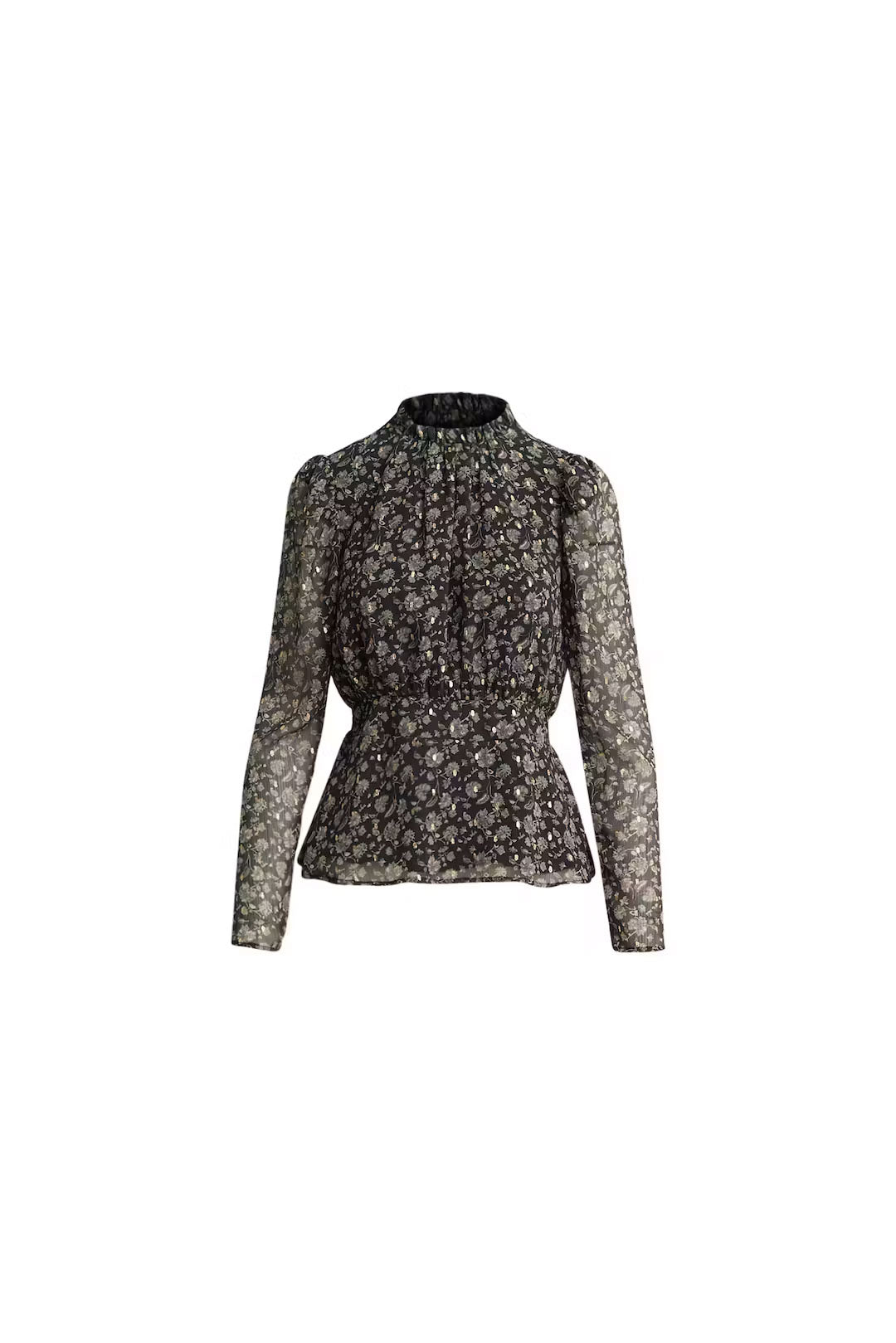 Anneli blouse Green amber print
