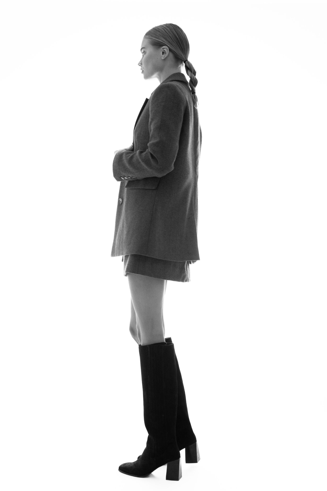 Brooklyn Blazer Taupe Herringbone