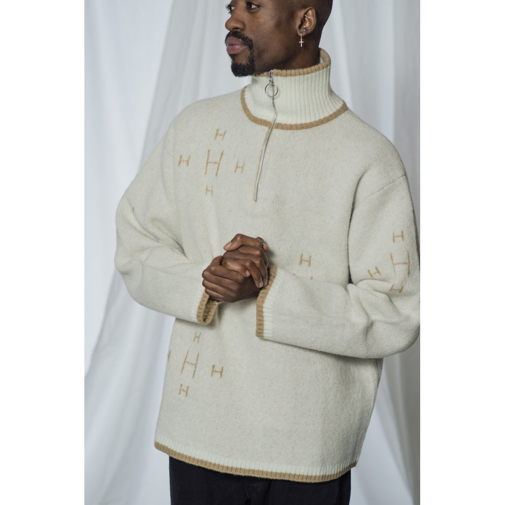 Hést Zip Sweater White