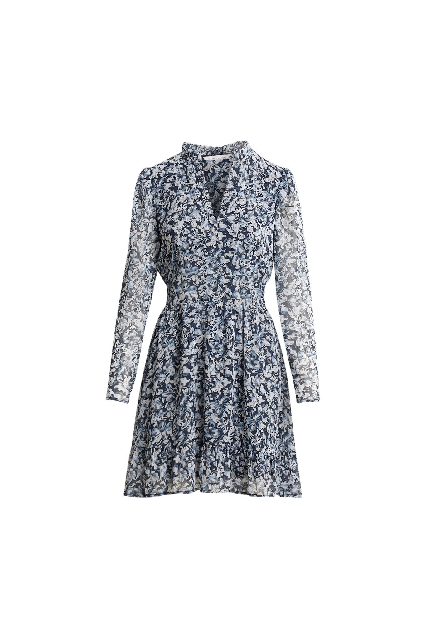 Amina Dress Blue Dawn Print