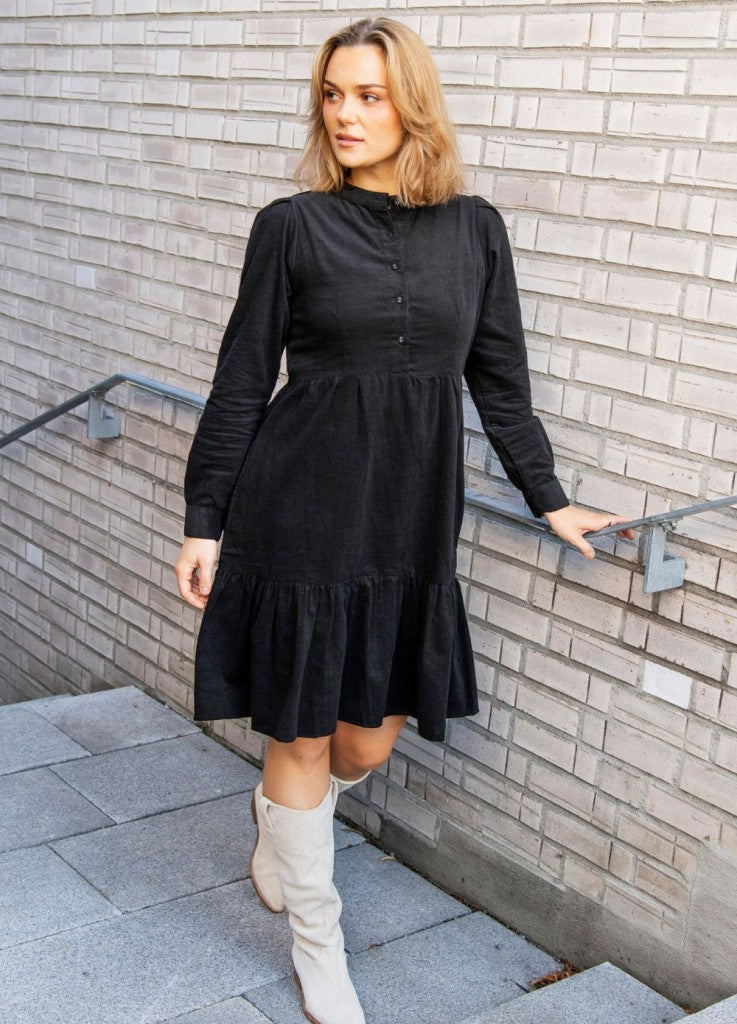 ELIZABETH DRESS OIL BLACK