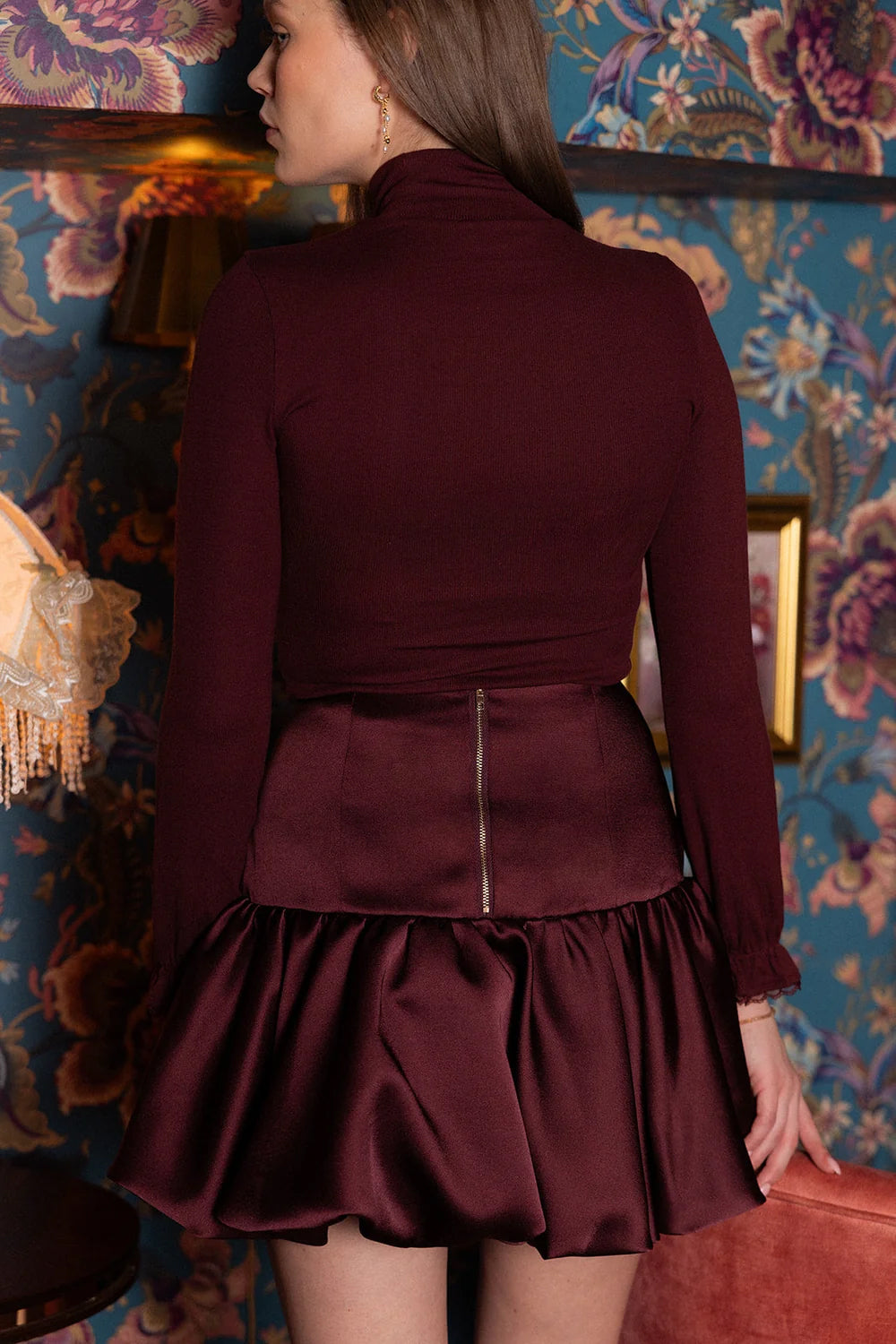 Cleo Top - Burgundy