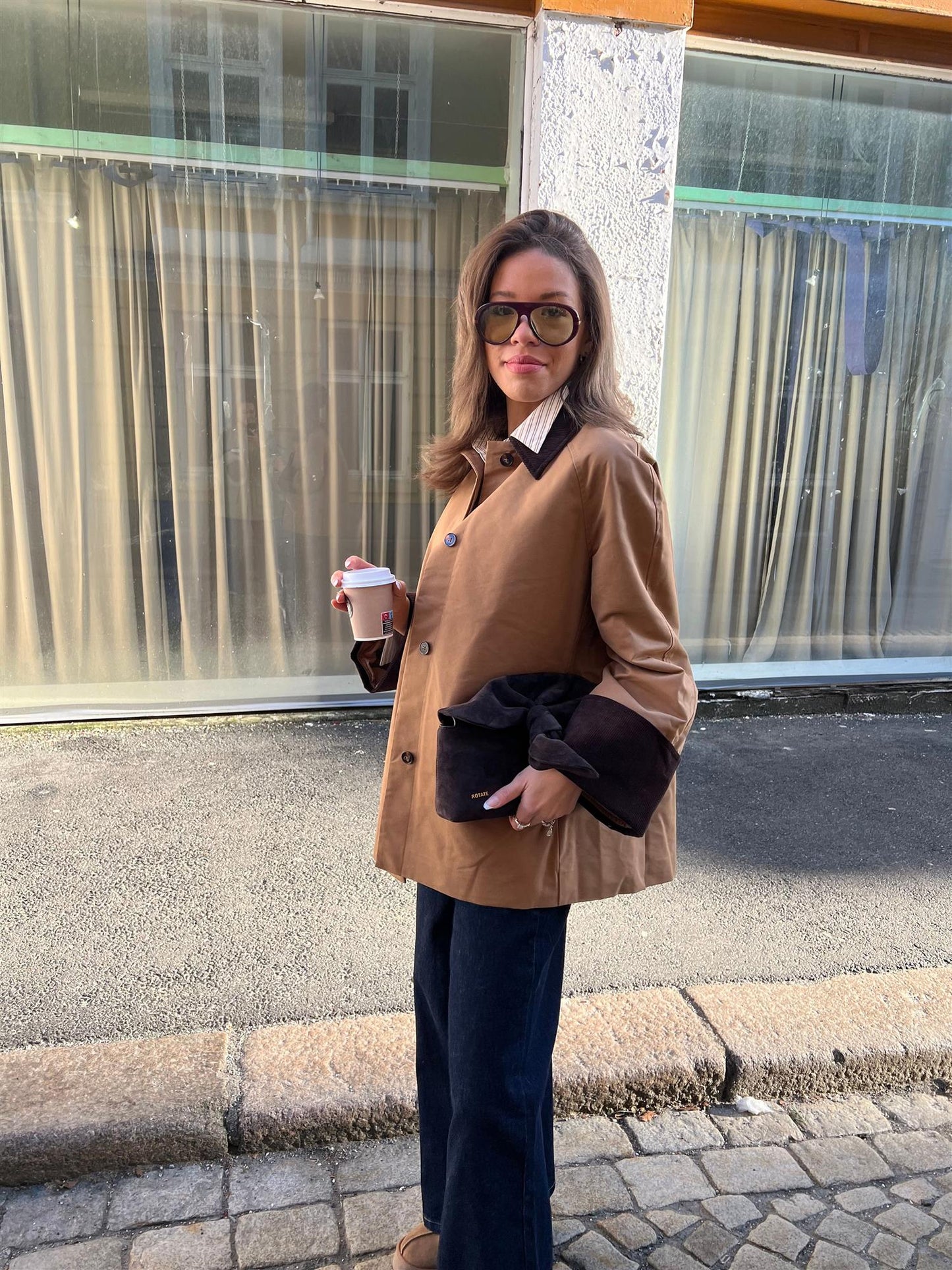 Heather Jacket Dark Camel