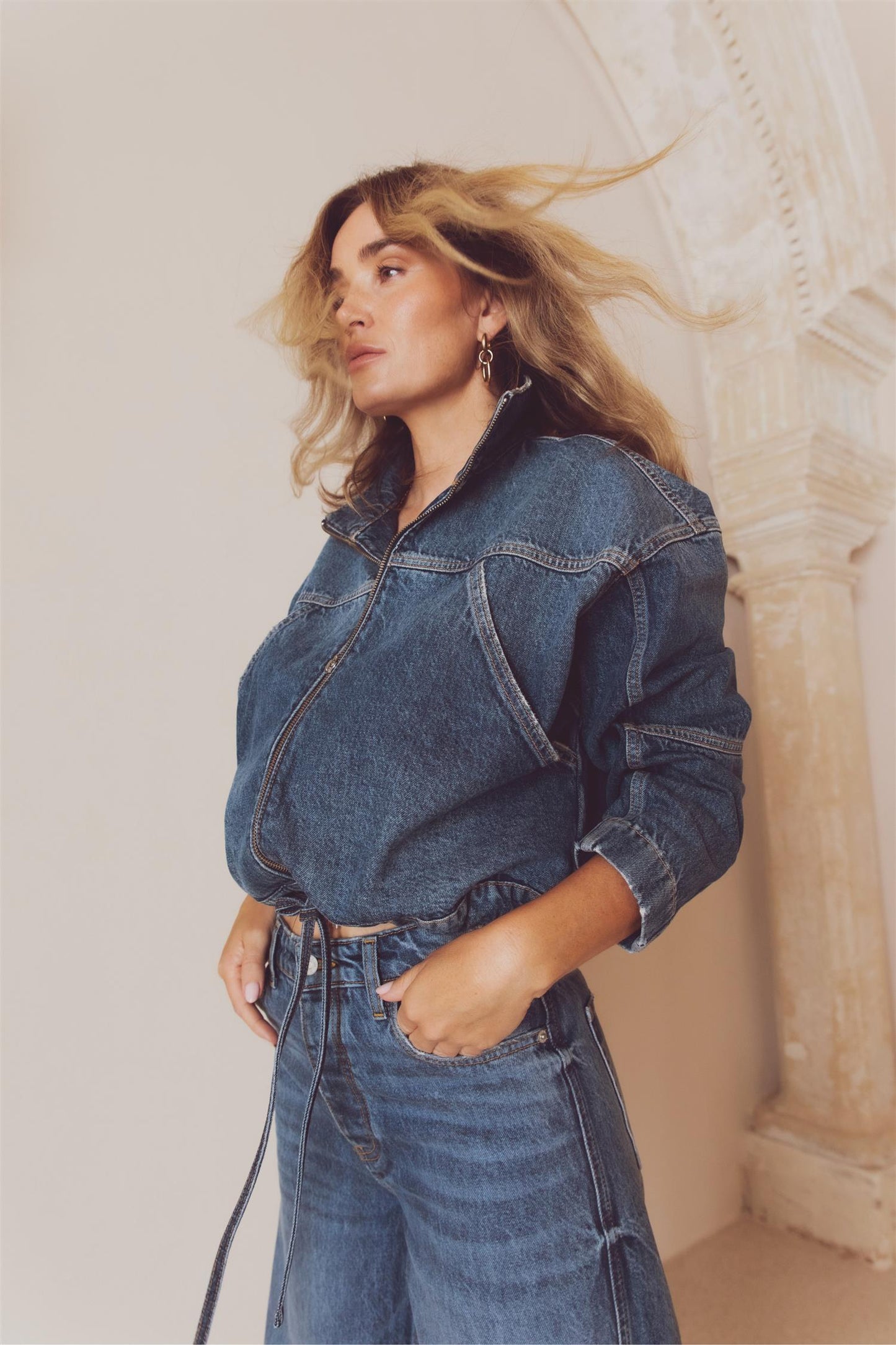 James Denim Jacket - Washed Dark Blue