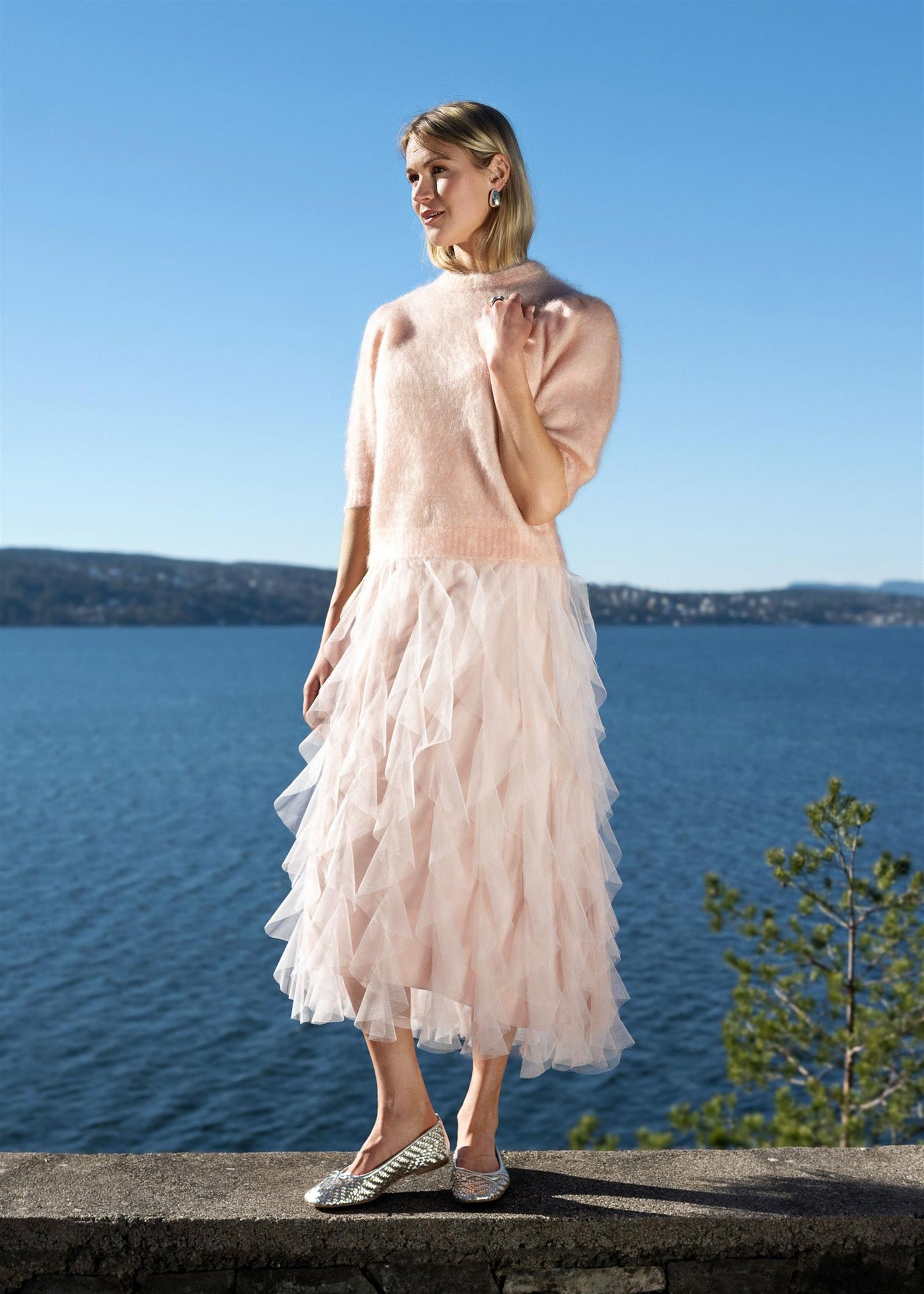 Valentina Skirt - Powder Rose