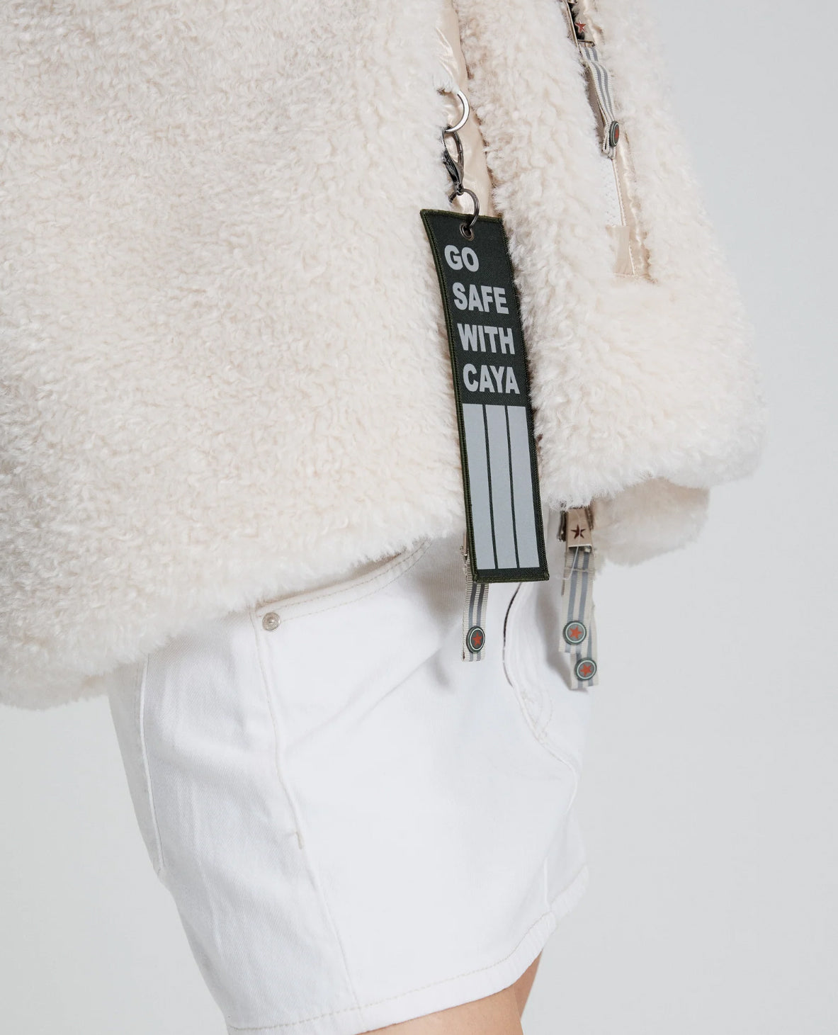 Ginny Shaggy Short - White