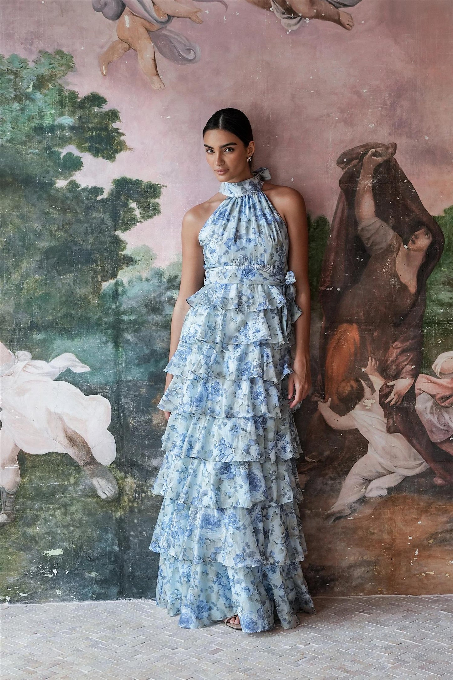 Angel Maxi Halterneck - Midnight Bloom