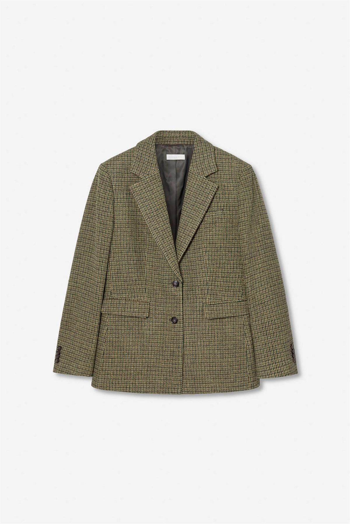 Brook Houndstooth Blazer - Green Houndstooth