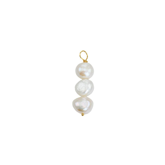 Triple pearl charm