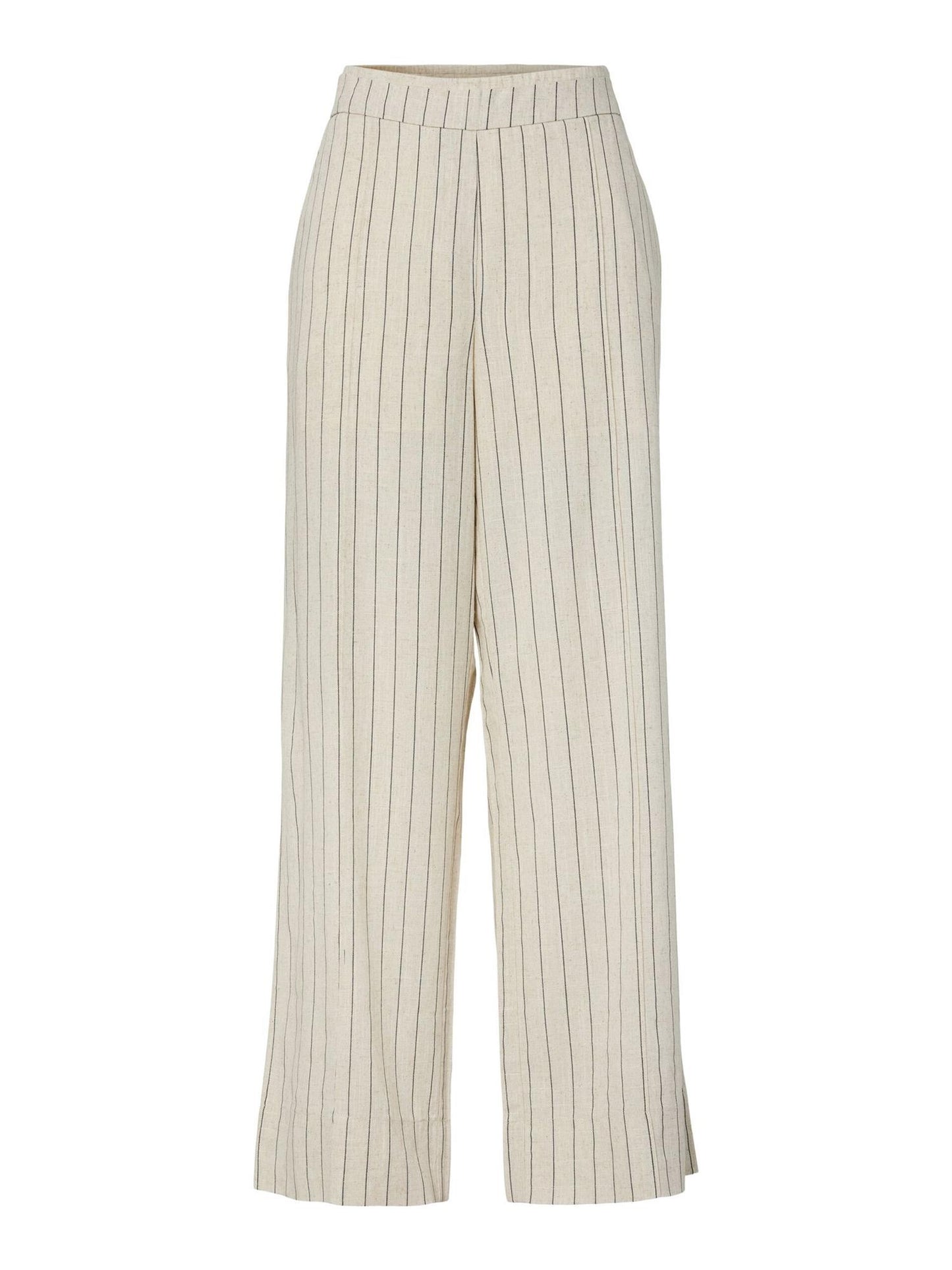 YasLinura Linen Blend Pant - Pristine Pinstripe