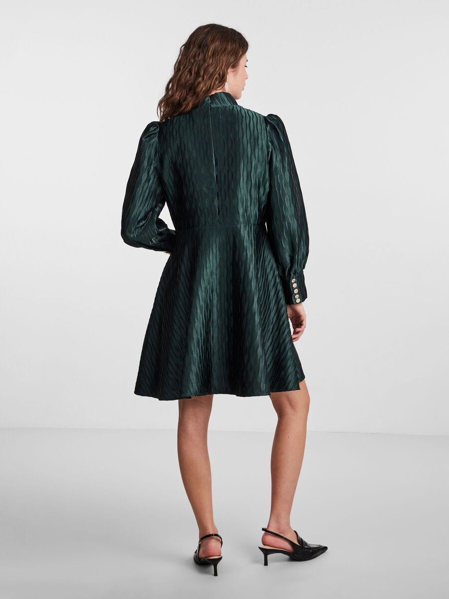 YASRipple LS Dress Show Scarab Green