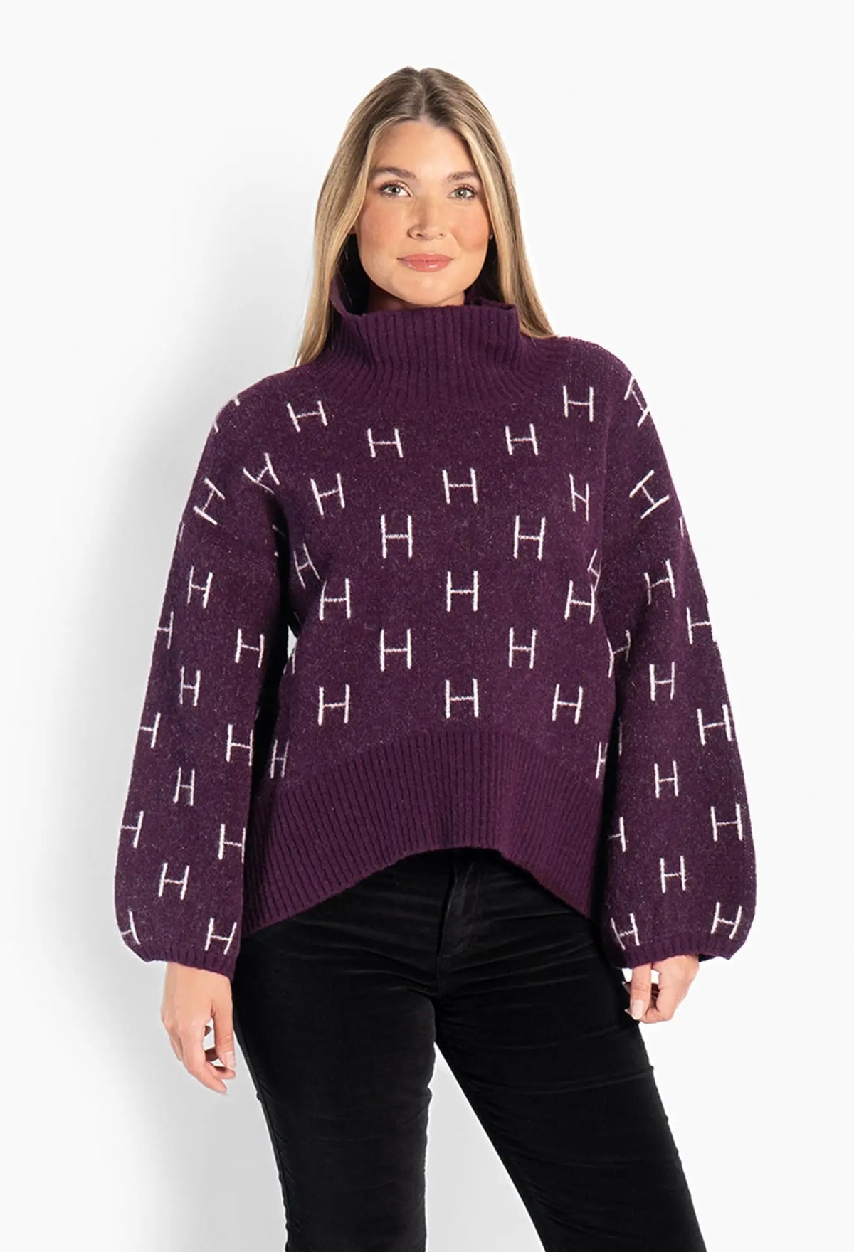 Fam Short Sweater - Potent Purple