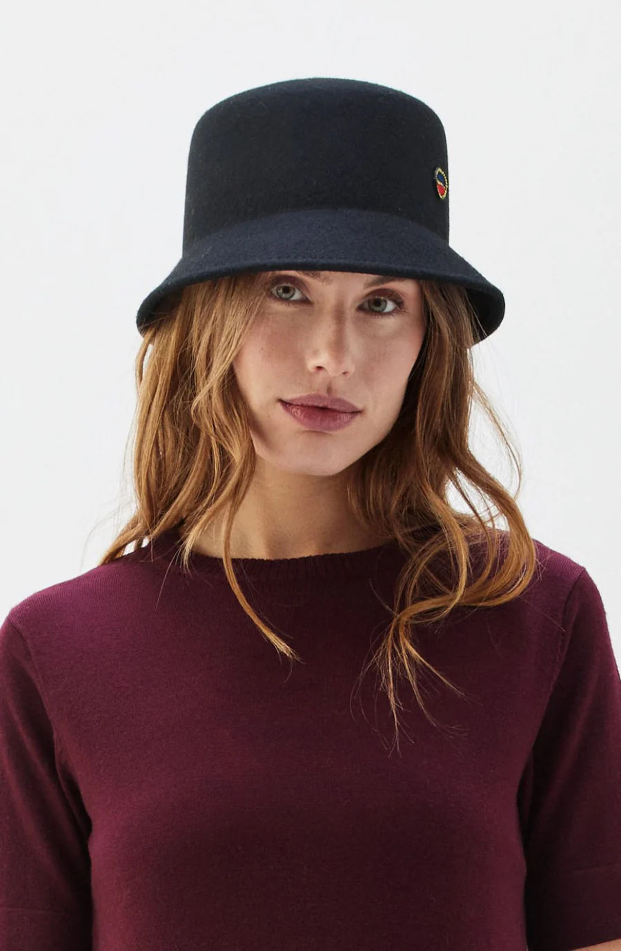 Tina Felted Bucket Hat - Black