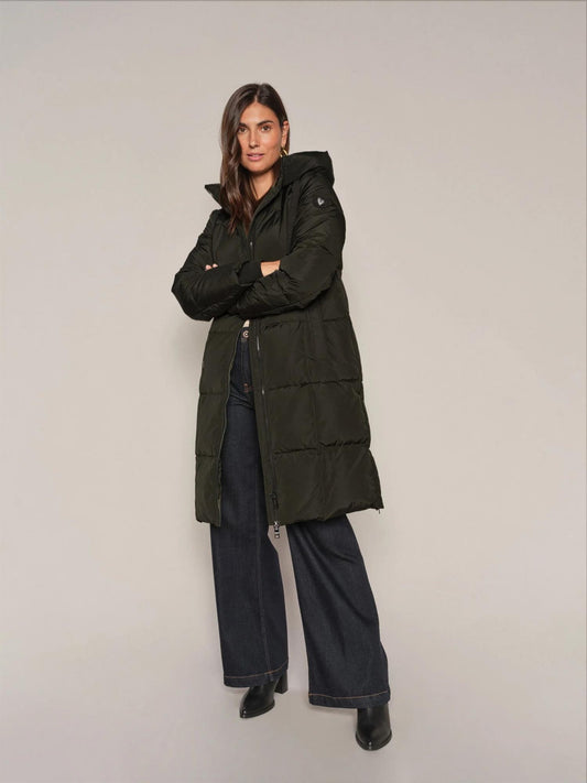MMNova Square Down Coat Rosin Green