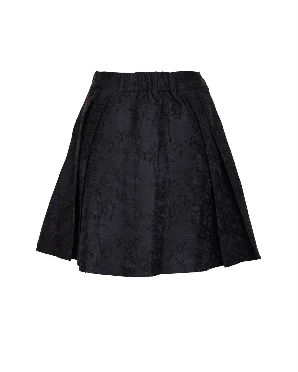 Brocade Mini Skirt - Black