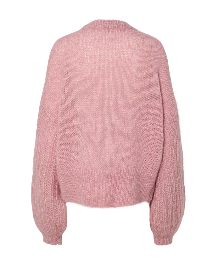 YASZUMA LS Knit Cardigan pink