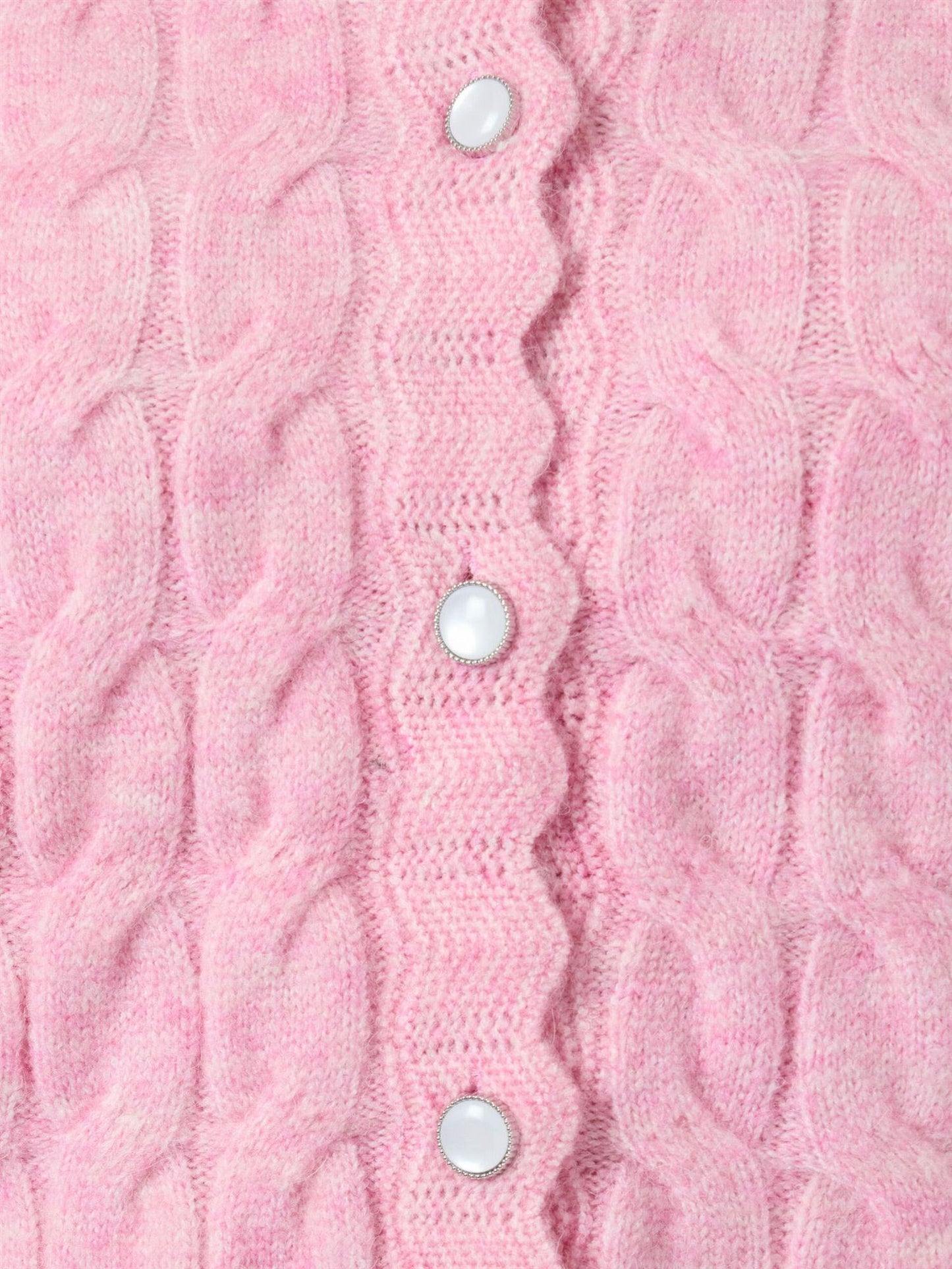 YasBubera Ls Knit Cardigan Moonlite Mauve