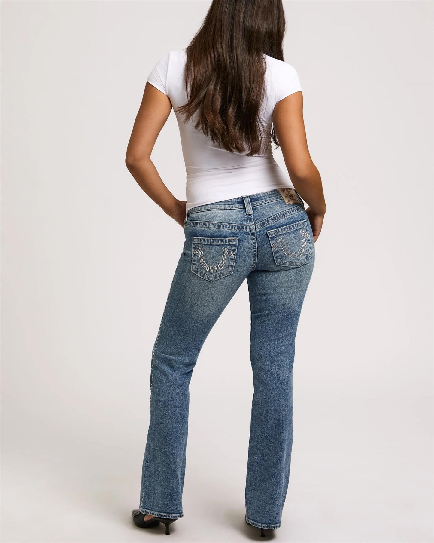 Crystal Becca Low Rise Bootcut - Medium Wash