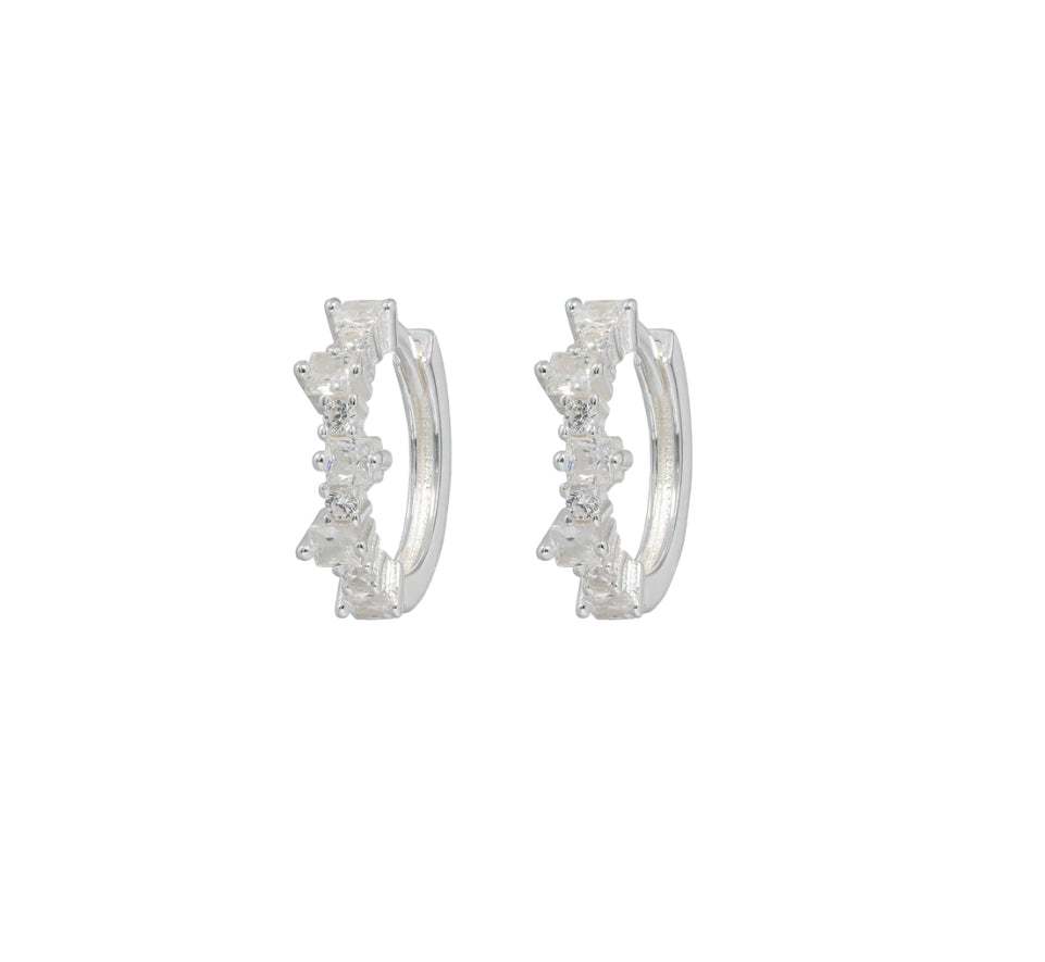 Mixed Small Hoops Silver