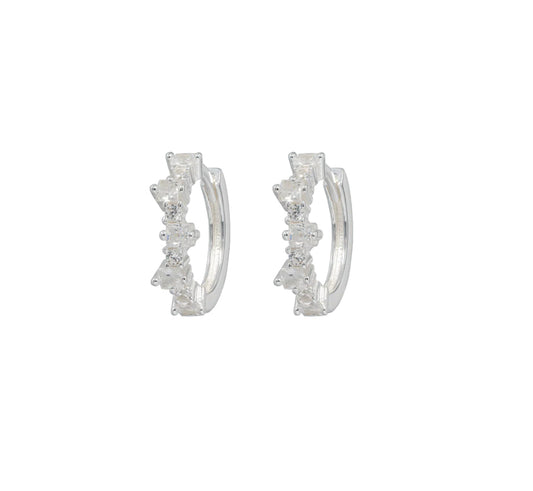 Mixed Small Hoops Silver
