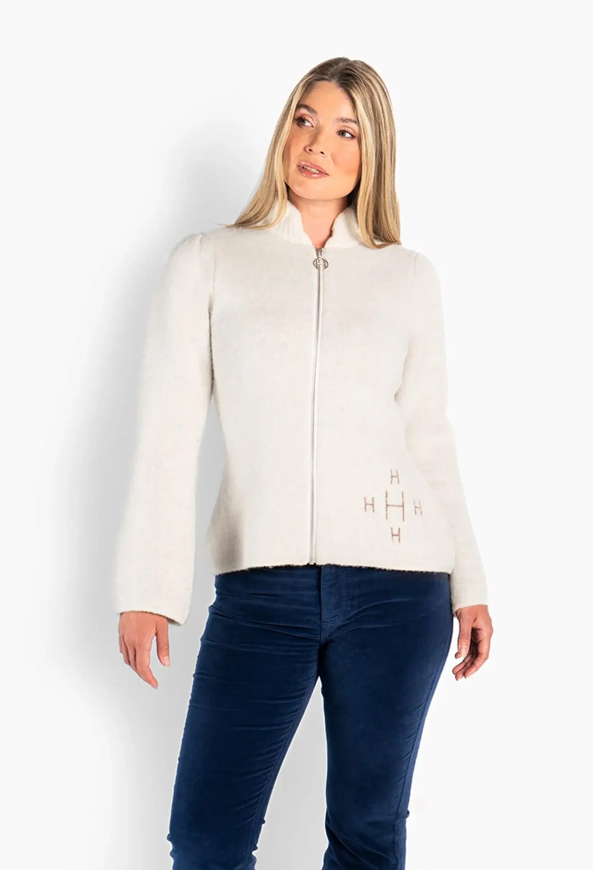 Filippa Zip Jacket - Vanilla Ice